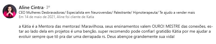 Depoimento Aline Cintra