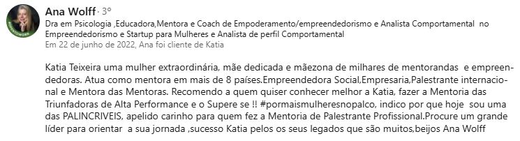 Depoimento Ana Wolff