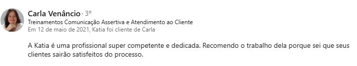 Depoimento Carla Venâncio