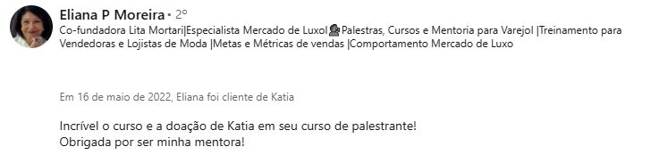 Depoimento Eliana Moreira