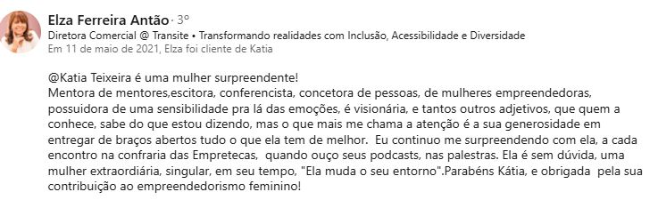 Depoimento Elza Ferreira