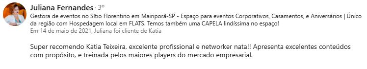 Depoimento Juliana Fernandes