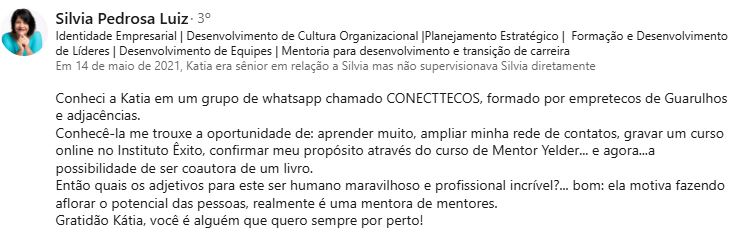 Depoimento Silvia Pedrosa