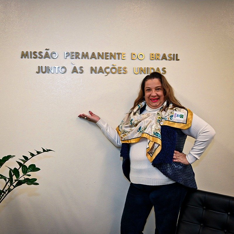 Kátia na Missão Permanente do Brasil junto às Nações Unidas